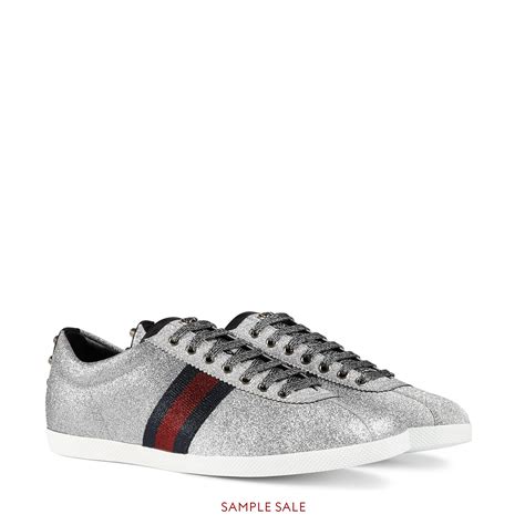 gucci glitter shoes men|Gucci glitter sneakers with studs.